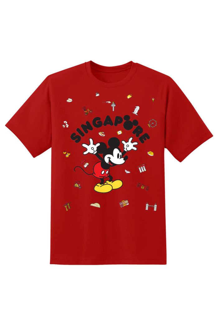 MICKEY LOVE SG MICKEY FLOCK T-SHIRT RED XS