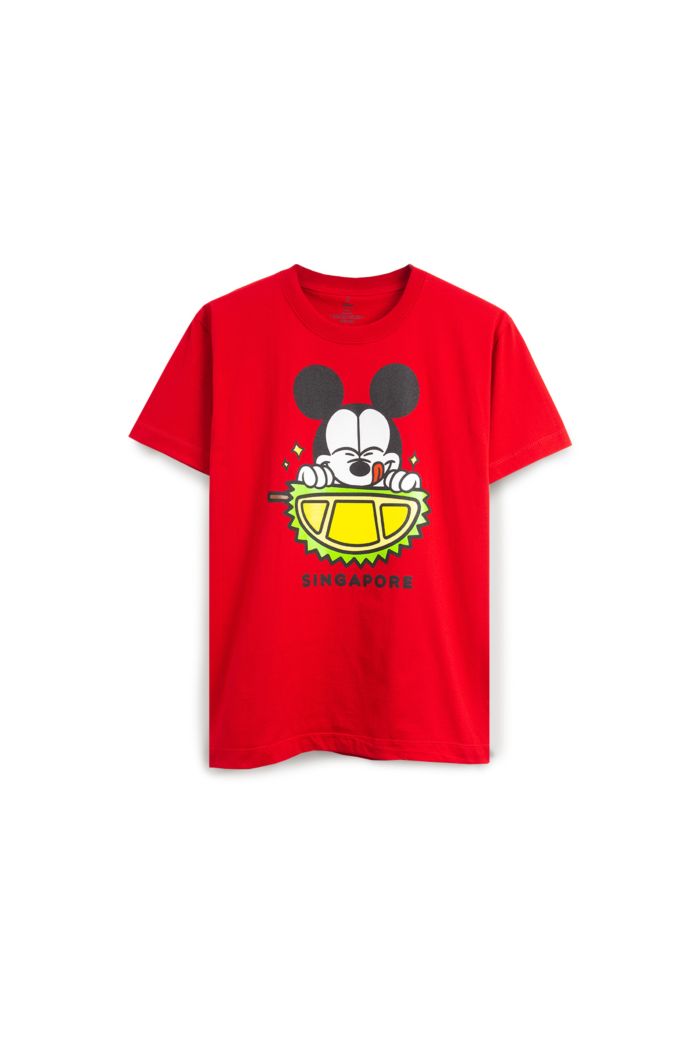 MICKEY LOVE SG DURIAN T-SHIRT RED XS