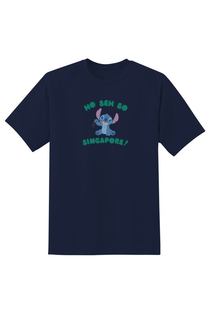 STITCH HO SEH BO T-SHIRT NAVY S
