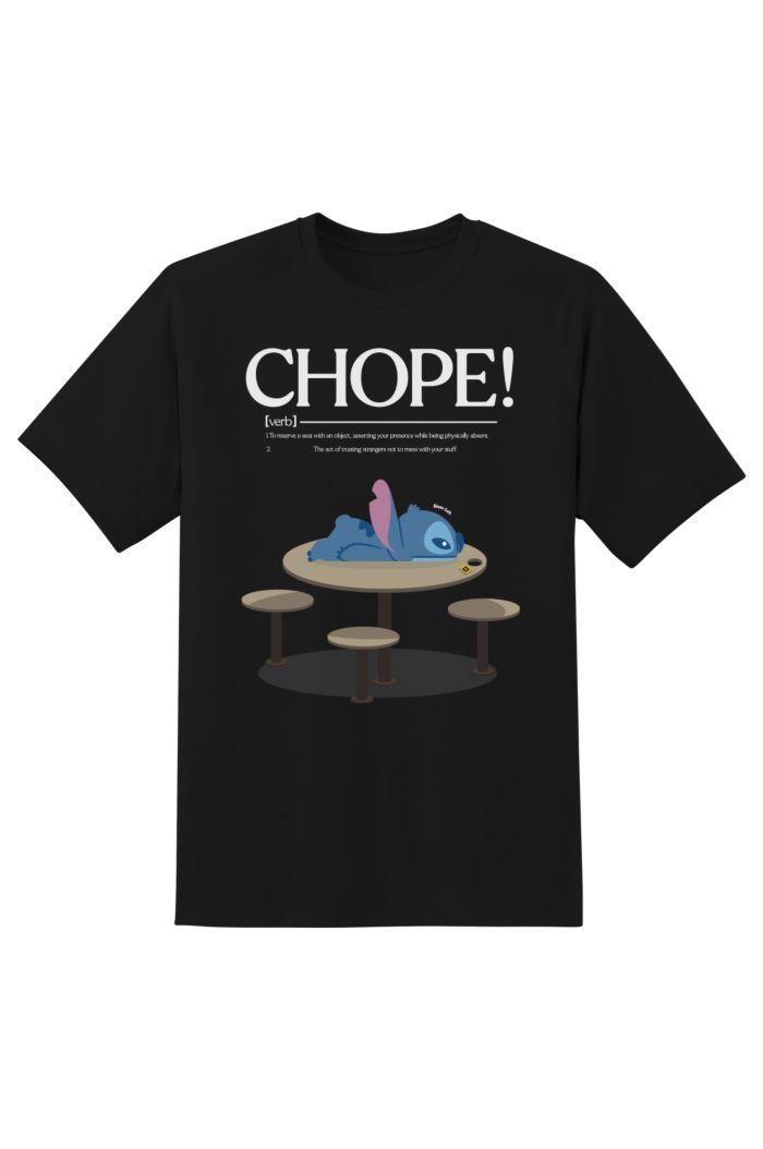 STITCH CHOPE T-SHIRT BLACK S