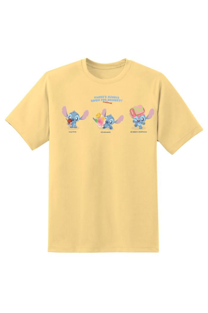 STITCH DESSERTS T-SHIRT LIGHT YELLOW S