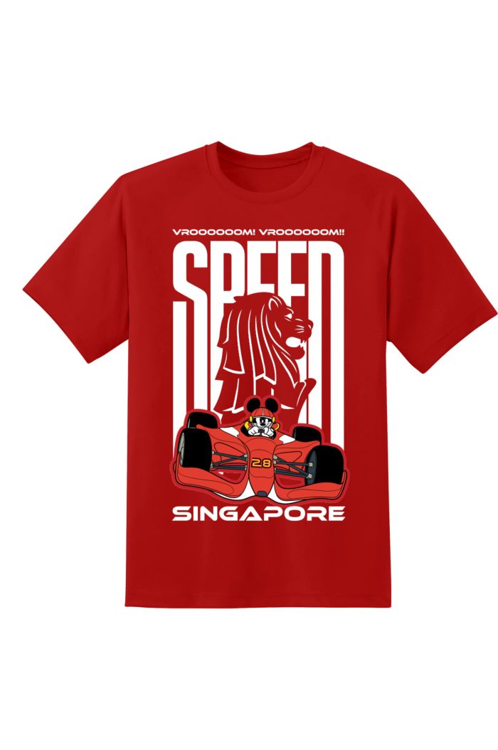 MICKEY SG RACER MERLION SILHOUETTE T-SHIRT
