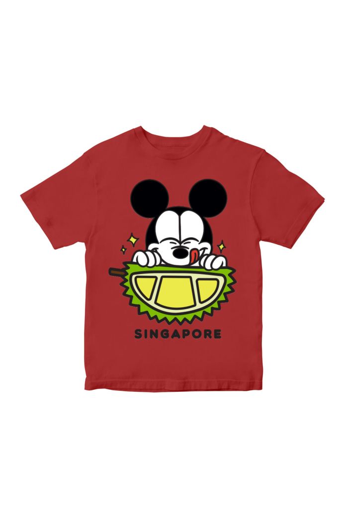 MICKEY LOVE SG DURIAN T-SHIRT - KIDS RED L