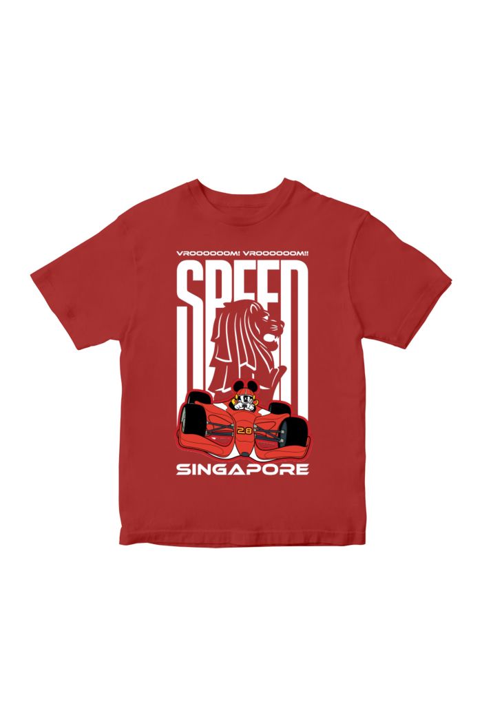 MICKEY SG RACER MERLION SILHOUETTE T-SHIRT - KIDS
