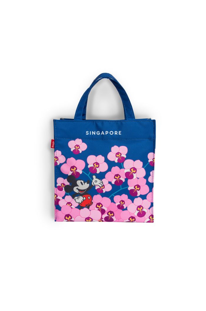 MICKEY LOVE SG ORCHIDS LUNCH BAG BLUE 23.5cm x 23.5cm
