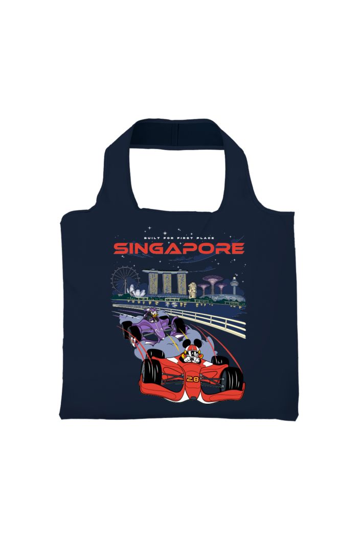 MICKEY SG RACER BLUE PRINT ECO GROCERY BAG