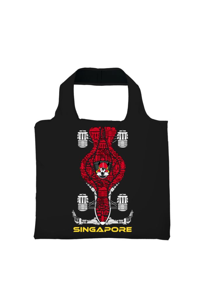 MICKEY SG RACER BLUE PRINT ECO GROCERY BAG