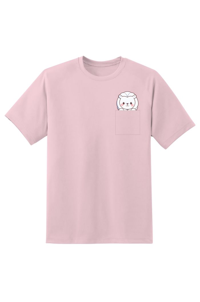 MR MERLION POCKET T-SHIRT LIGHT PINK XS
