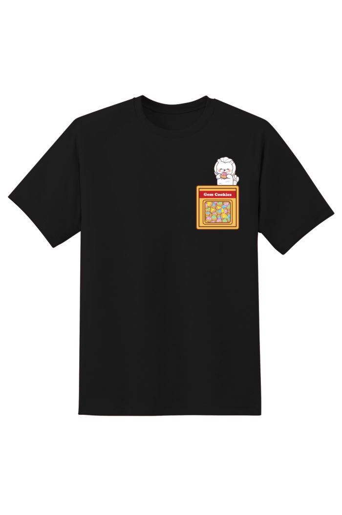 MR MERLION GEM COOKIE T-SHIRT BLACK XS