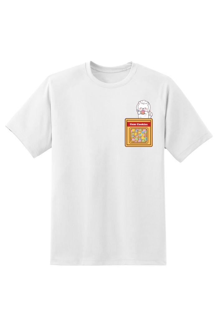 MR MERLION GEM COOKIE T-SHIRT WHITE XS