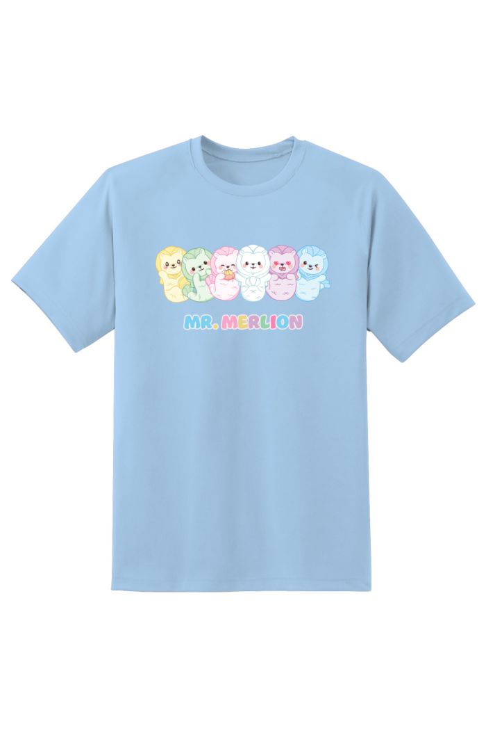 MR MERLION FAMILY T-SHIRT LIGHT BLUE XS