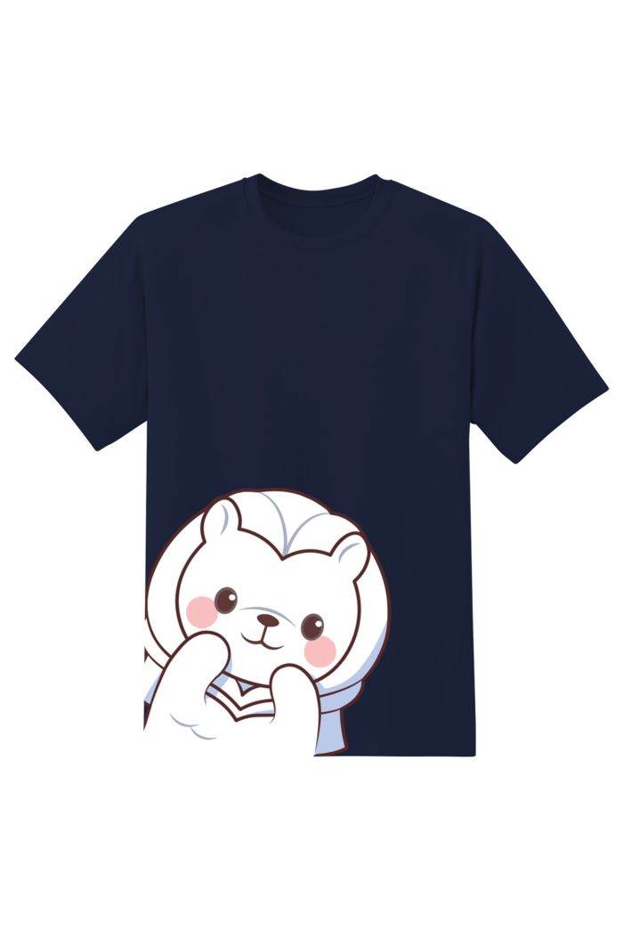 MR MERLION PEEP T-SHIRT NAVY XS