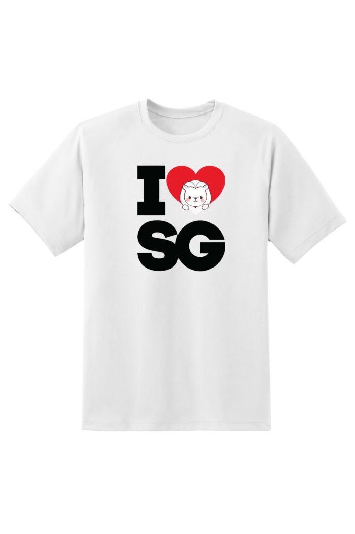 MR MERLION I LOVE SG T-SHIRT WHITE XS