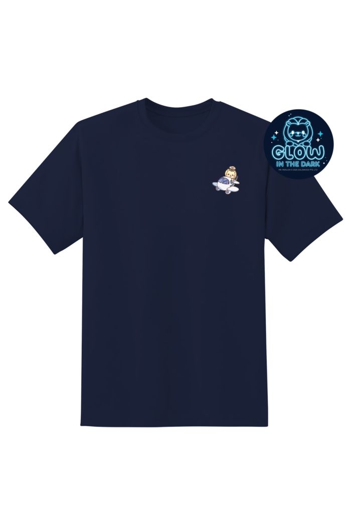 MR MERLION PILOT BUBBLES T-SHIRT T-SHIRT NAVY XS