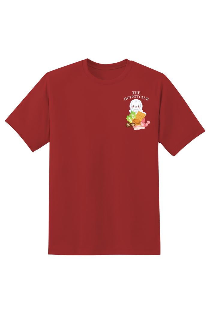 MR MERLION THE HOTPOT CLUB T-SHIRT RED XS