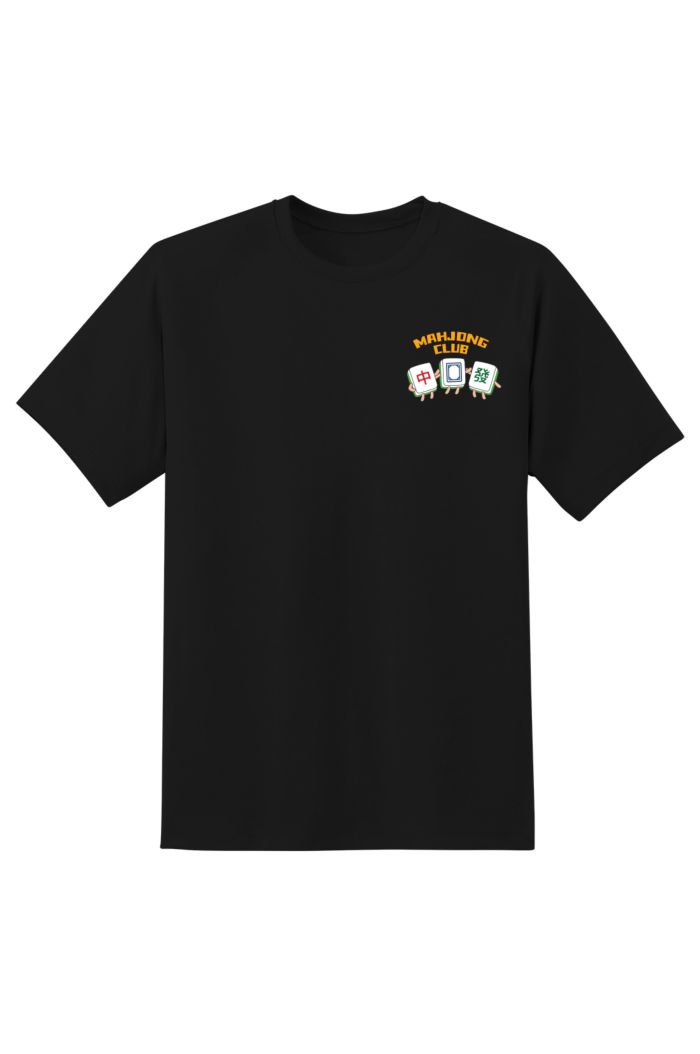 MR MERLION FA CAI MAHJONG T-SHIRT BLACK XS