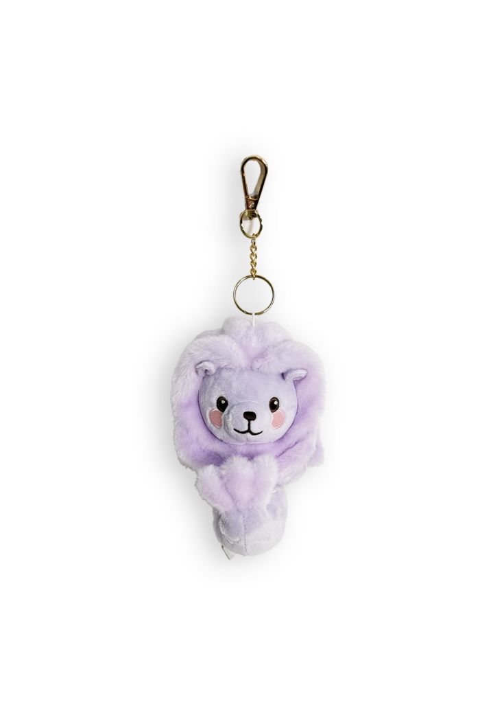 MR MERLION 4" MERLION PLUSH KEYRING - PURPLE PURPLE S