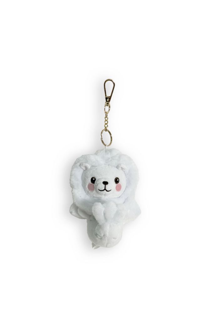 MR MERLION 4" MERLION PLUSH KEYRING - WHITE WHITE S