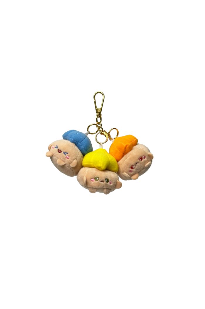 PREORDER: MR MERLION 3.5" GEM COOKIES PINK WHITE GREEN PLUSH KEYRING