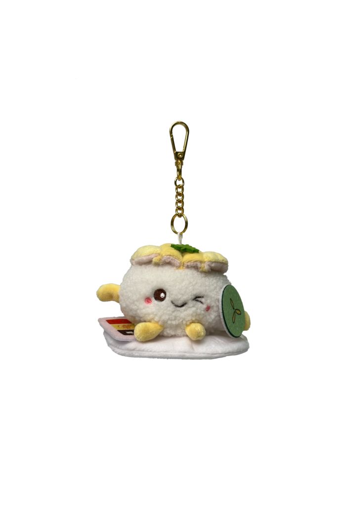 MMF 3.5" TAN HAI NAN PLUSH KEYRING YELLOW S