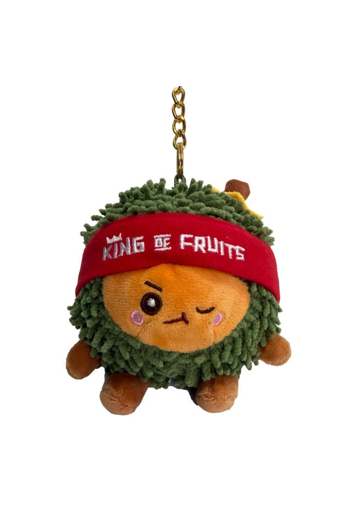 MMF 3.5" CAT MOUNTAIN KING PLUSH KEYRING ORANGE S