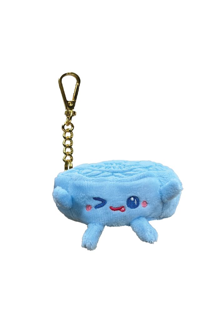 MR MERLION 4 MOONCAKE BUDDIES PLUSH KEYRING - BLUE BLUE S