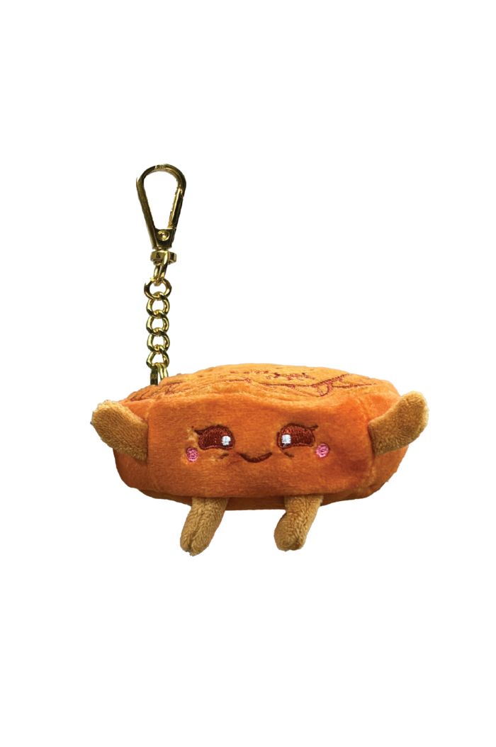 MR MERLION 4 MOONCAKE BUDDIES PLUSH KEYRING - BROWN BROWN S
