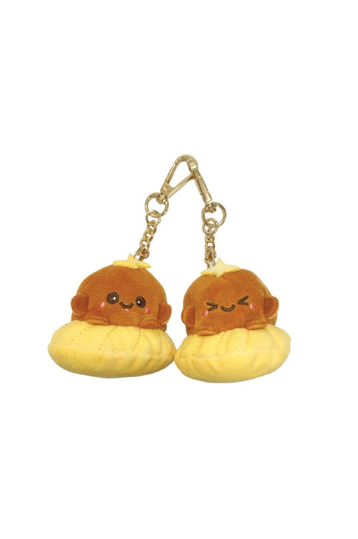 MMF 4" XIAO KE XIAO LE PLUSH KEYRING BROWN S