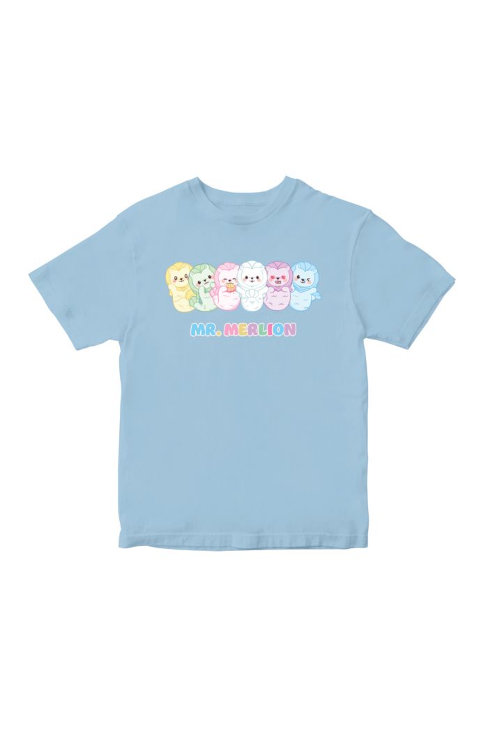 MR MERLION FAMILY T-SHIRT - KIDS LIGHT BLUE M