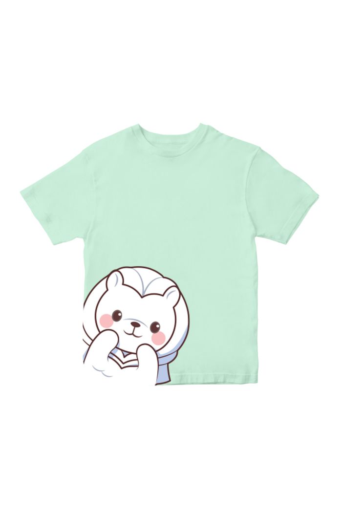 MR MERLION PEEP T-SHIRT - KIDS MINT L