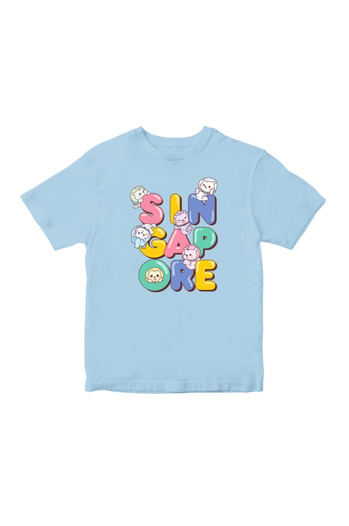 MR MERLION SIN-GAP-ORE T-SHIRT - KIDS
