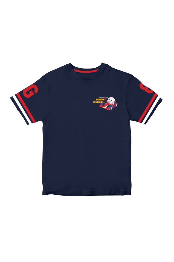MR MERLION NIGHT RACE T-SHIRT T-SHIRT - KIDS NAVY S