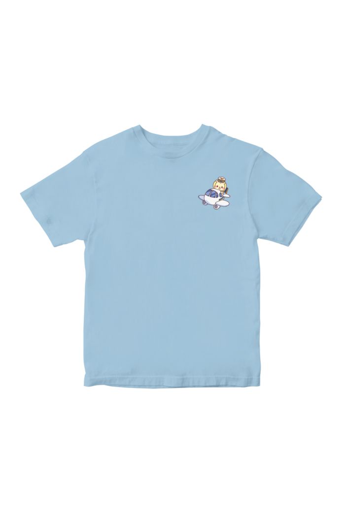 MR MERLION PILOT T-SHIRT T-SHIRT - KIDS LIGHT BLUE S