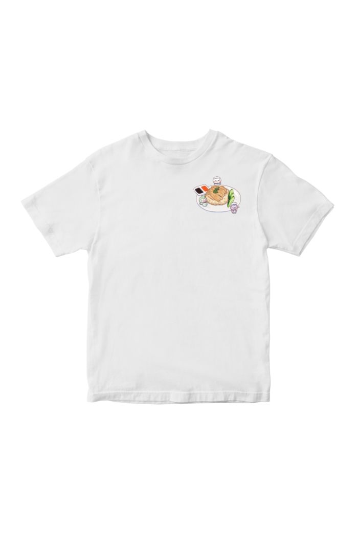 MR MERLION CHICKEN RICE T-SHIRT T-SHIRT - KIDS WHITE S