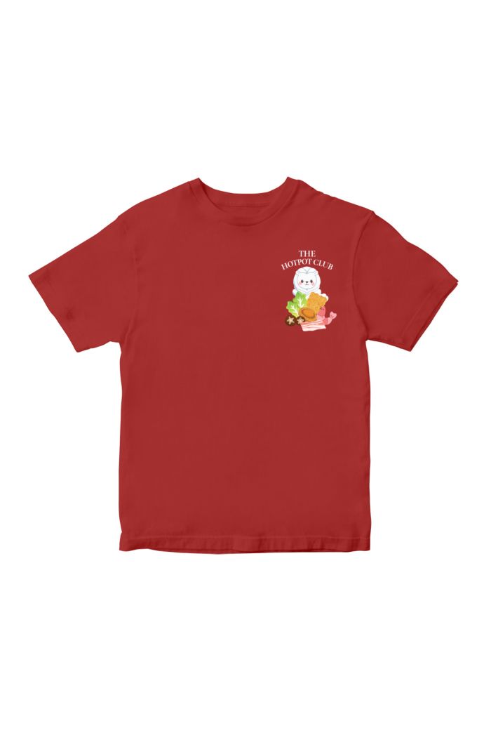 MR MERLION THE HOTPOT CLUB T-SHIRT T-SHIRT - KIDS RED S