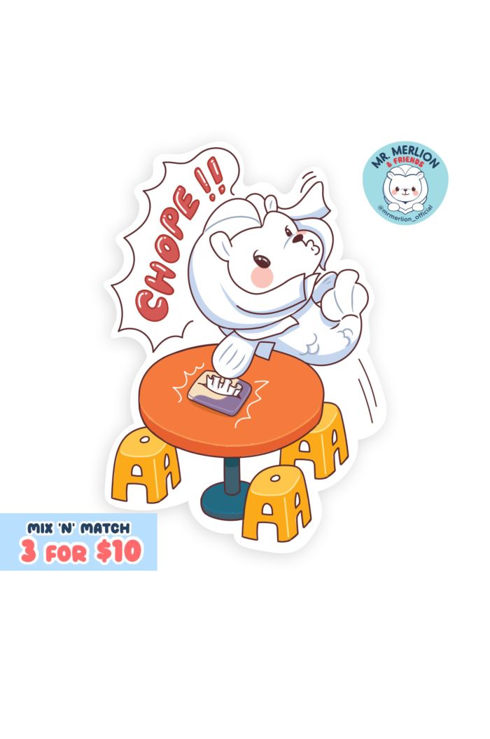 MR MERLION CHOPE STICKER