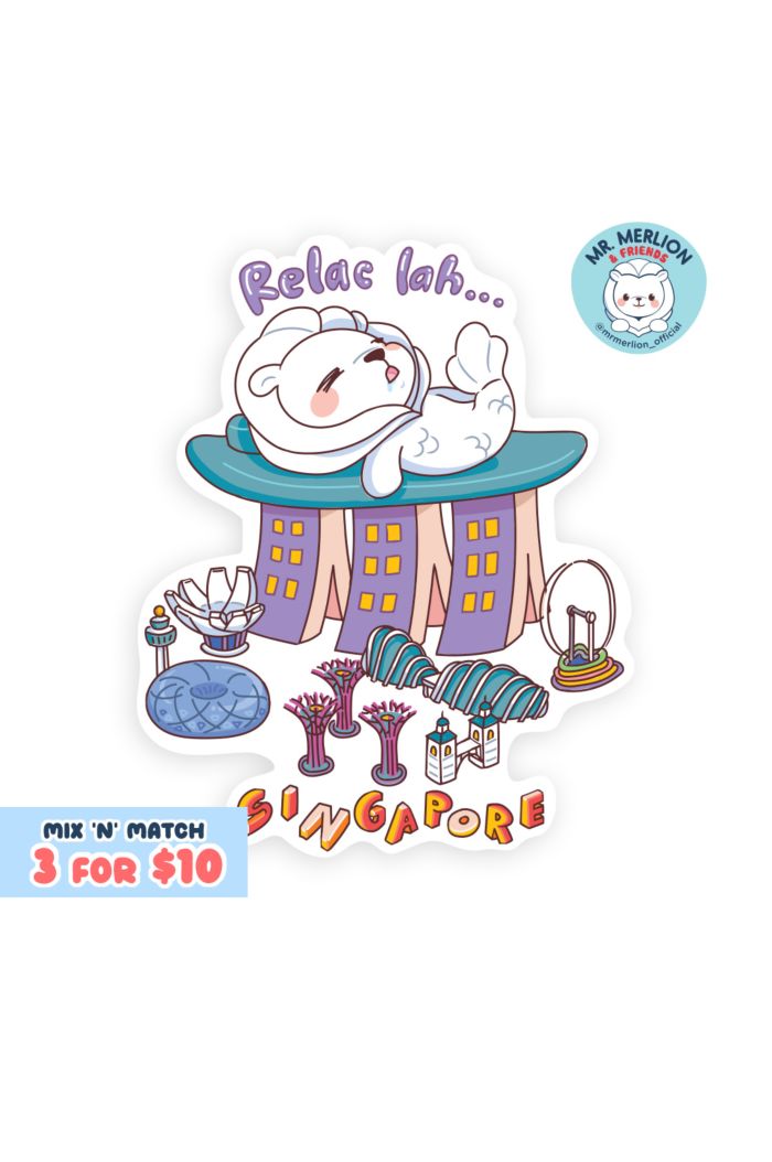 MR MERLION RELAC LAH STICKER