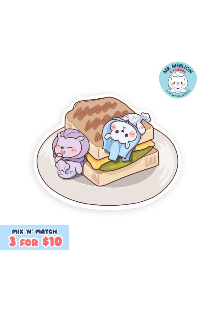 MR MERLION KAYA TOAST STICKER