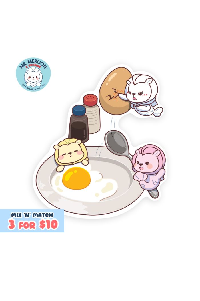 MR MERLION SOFT BOIL EGG STICKER