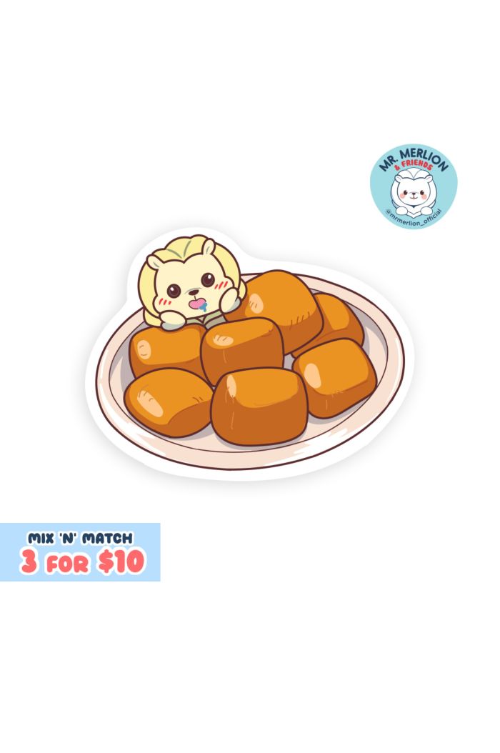 MR MERLION FRIED MANTAU STICKER