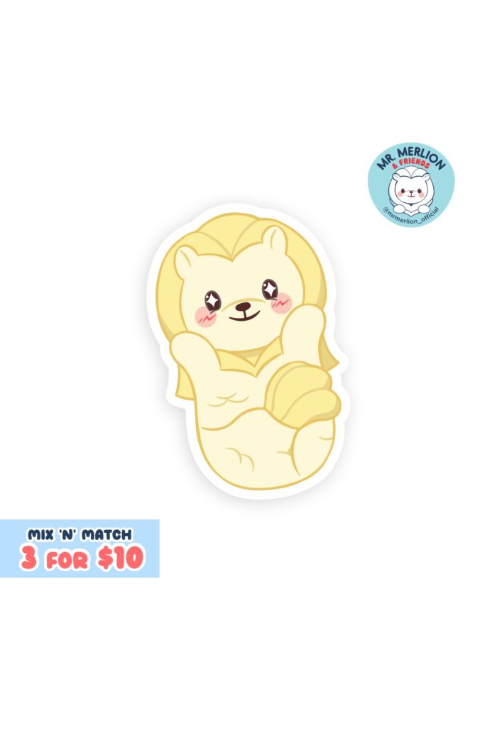 MR MERLION MERLION YELLOW STICKER