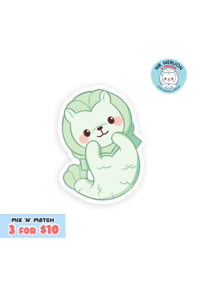 MR MERLION MERLION MINT STICKER