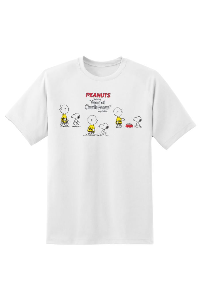 PEANUTS HUNGRY COMIC T-SHIRT WHITE XS