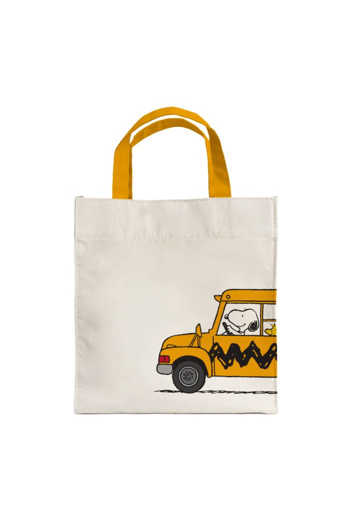 PEANUTS  BIG BUS LUNCH BAG WHITE 23.5cm x 23.5cm