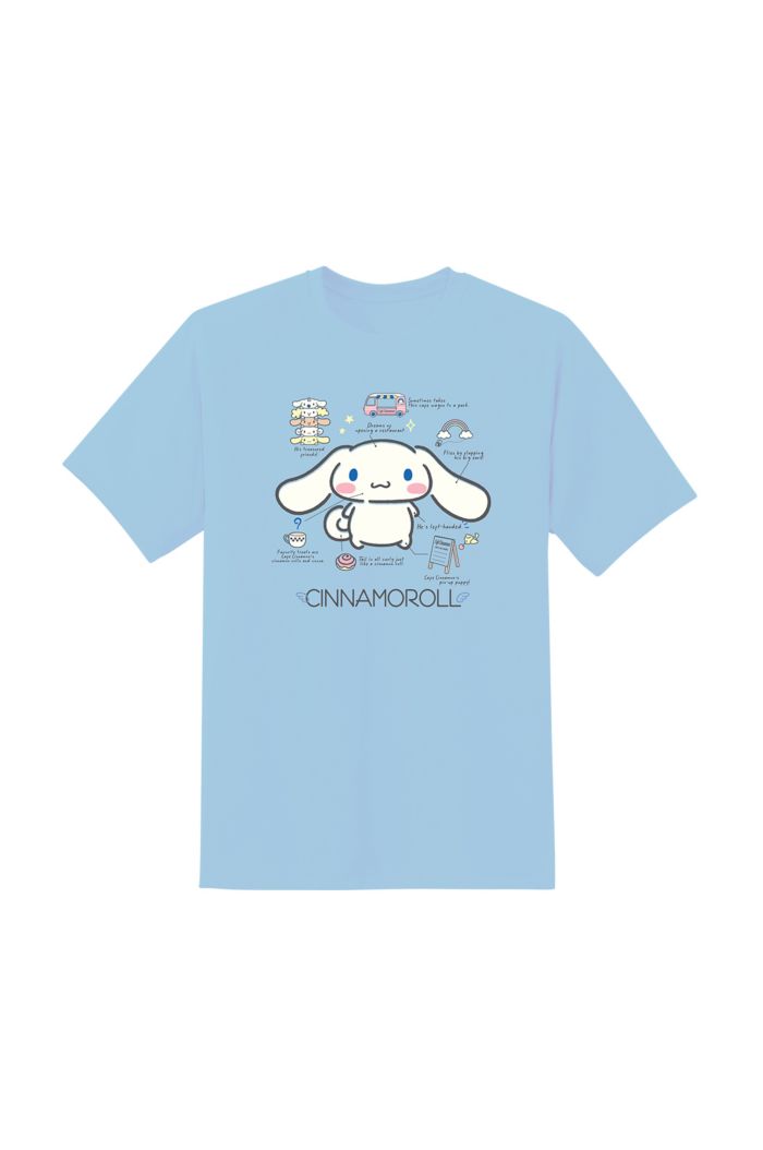 SANRIO CINNAMOROLL T-SHIRT LIGHT BLUE M