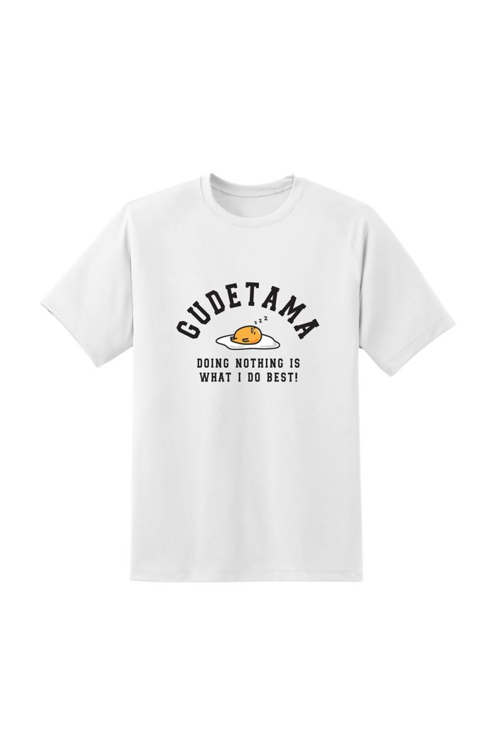SANRIO GUDETAMA DOING NOTHING T-SHIRT WHITE S