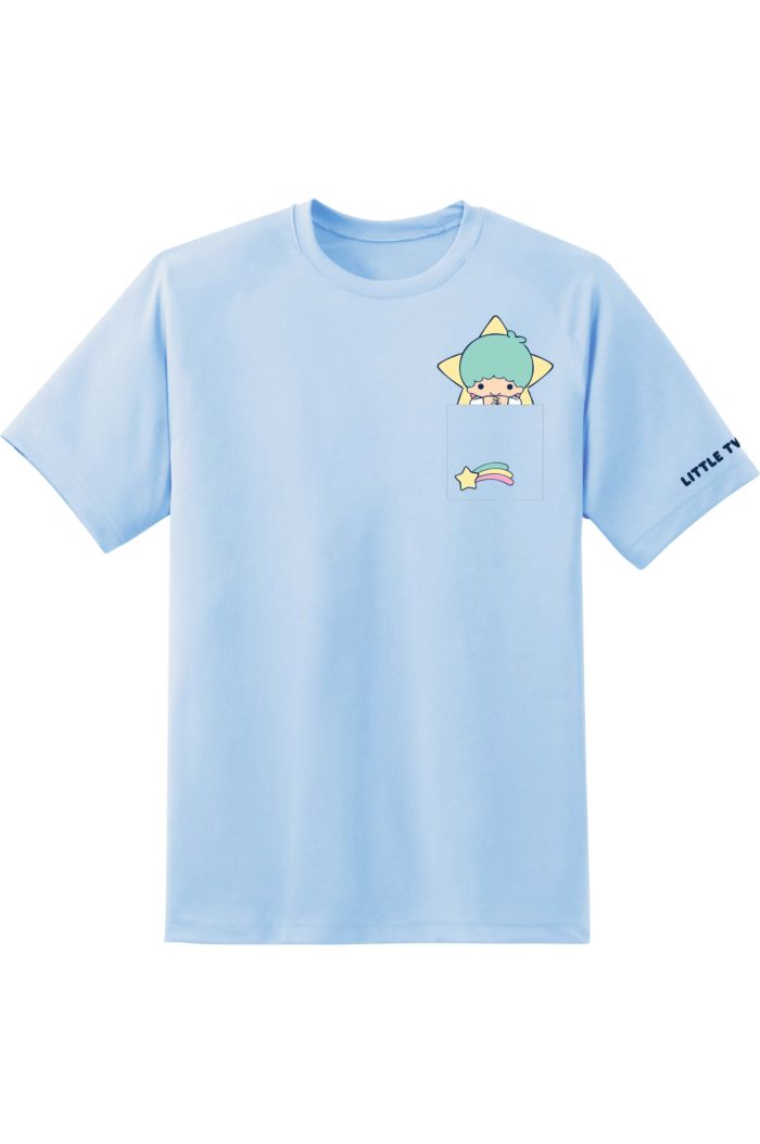 SANRIO KIKI POCKET T-SHIRT LIGHT BLUE XS