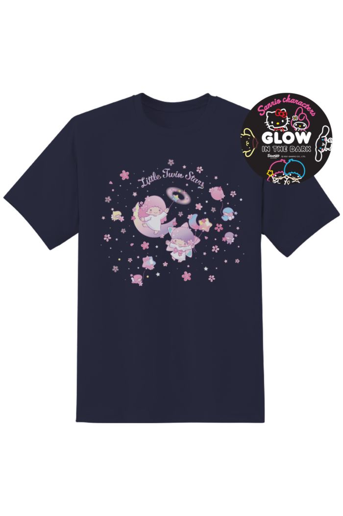 SANRIO TS SAKURA GLOW T-SHIRT NAVY XL