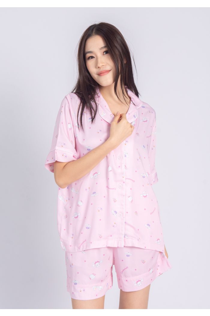 SANRIO CN MY ROOM PYJAMAS SET PINK FREE SIZE