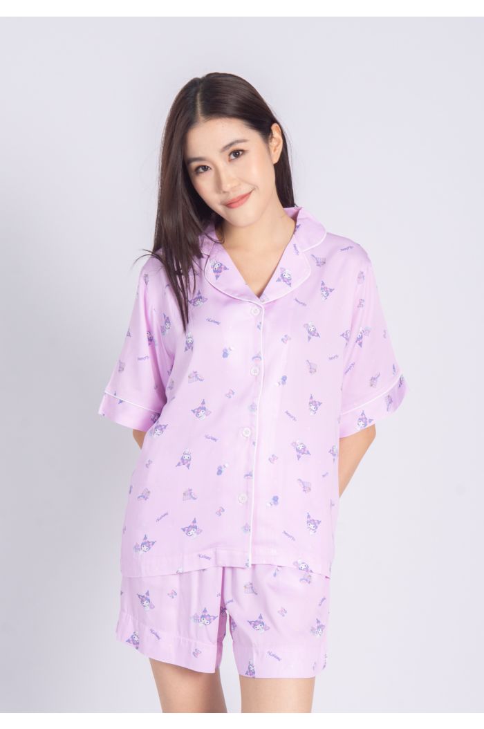 SANRIO KU MY ROOM PYJAMAS SET PINK FREE SIZE